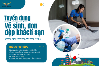 TUYỂN 24 THỰC TẬP SINH LÀM VIỆC TẠI KHÁCH SẠN NHẬT BẢN – THU NHẬP GẦN 40 TRIỆU/THÁNG