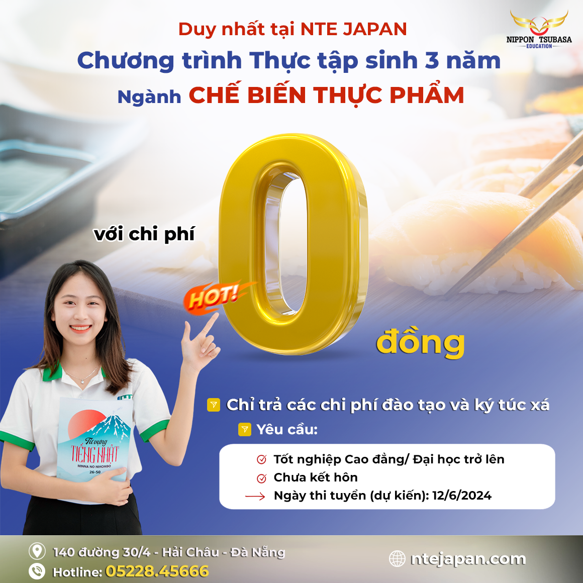 Chương trình Thực tập sinh ngành thực phẩm