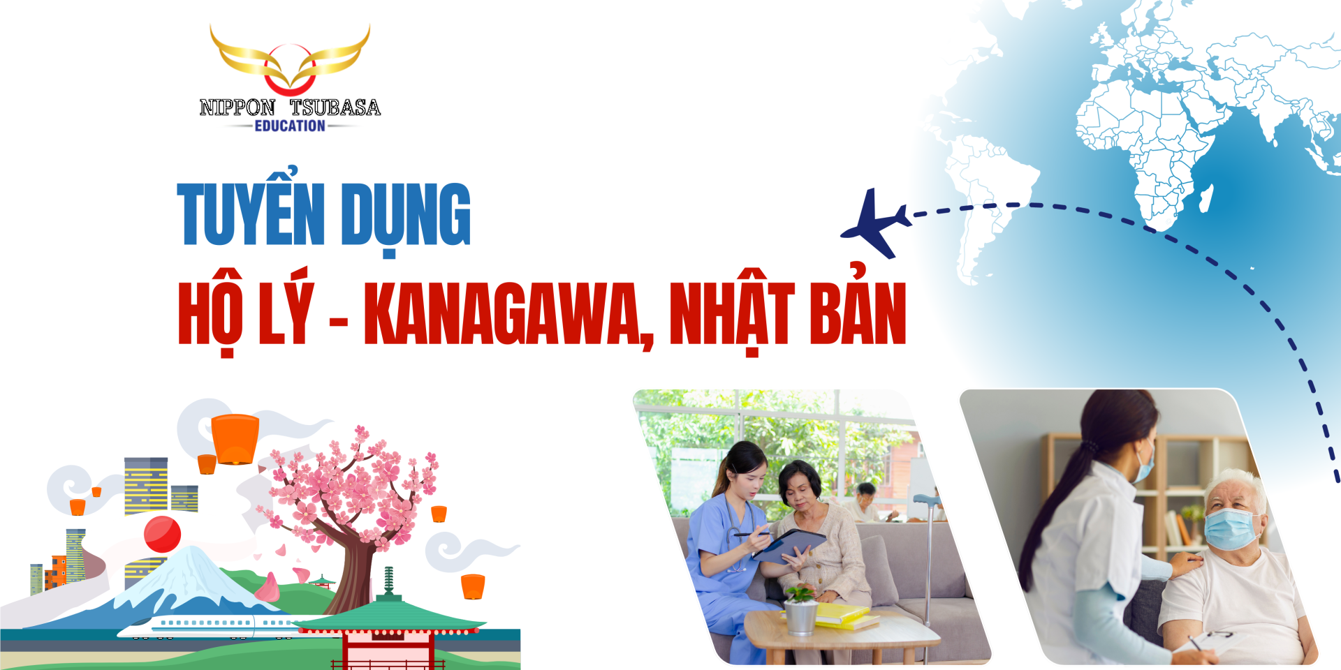 TUYỂN THỰC TẬP SINH NGÀNH HỘ LÝ – ĐIỀU DƯỠNG TẠI NHẬT BẢN (TỈNH KANAGAWA) NĂM 2025