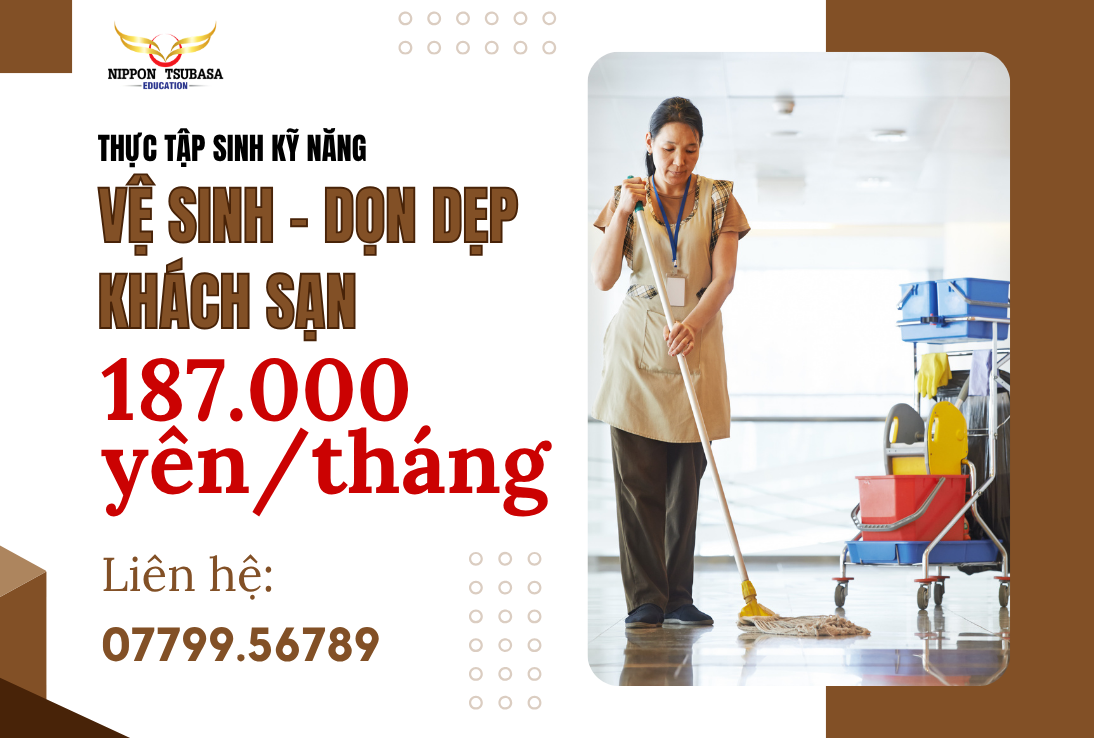TUYỂN DỤNG THỰC TẬP SINH ĐƠN VỆ SINH KHÁCH SẠN LÀM VIỆC TẠI TOKYO – NHẬT BẢN